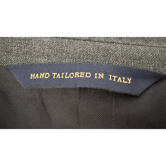 Brooks Brothers Golden Fleece Fitzgerald Blazer 41R 2-Button Gray Wool VBC Italy - Picture 10 of 14